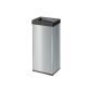 Hailo 0860121 spacious waste box Big box Quick 60 S, silver (household goods)