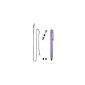 iKross Universal Stylus with Rope, Clip Pen and Replacement Tips (Purple) (Wireless Phone Accessory)