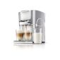 Philips Senseo HD7857 / 20 Latte Duo Kaffeepadmaschine (2650 Watt, Touch Panel, Latte Duo function) silver (household goods)
