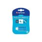 Plist Verbatim Pin Stripe USB Drive 8GB Blue (Accessory)