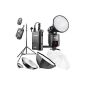 Walimex Pro Light Shooter 360 Portable Studio Set (radio trigger, tripod, softbox, Beauty Dish, Light Umbrella) (Accessories)