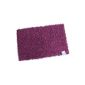 Pink Papaya Stylish Chenille bath mat - Shaggy Style - Handmade | 50 x 80 cm | PURPLE | 100% highly absorbent cotton | heavy 1600g / m² | Bath Mat | Bath Mat | bathmat of Pink Papaya Products (Household Goods)