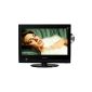 Odys Cinema II Multiflat 48.3 cm (19 inch) LCD TV (DVB-T, DVD player) black (Electronics)