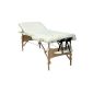 Kinetic Sports Table bed massage bench MB02 cosmetics folding 3 Creme safe areas included