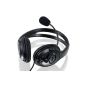 CSL S-085 Multimedia Headset Pro HQ 960 | Comfort Gaming Headset with microphone in Black (Personal Computers)