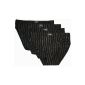 REFLEXX Men Slip, black m.  Pinstripe than 4 or 8 Pack, microfibre m.  Elastane (Textiles)