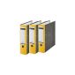 Leitz 310305015 quality folder 180A having slits A4 wide, 3 pieces, yellow (Office supplies & stationery)
