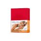 Bella Vita fitted sheets cotton ruby ​​red, 180x200 - 200x220