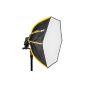 SMDV D60 Firefly Pro Beauty softbox diffuser (light area 60 cm) for Flashes black / yellow (optional)