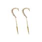 Demarkt Fashion Tour ear / Earrings Dangle Earrings with Design Rivet - Golden Color (Jewelry)