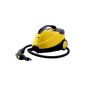 H.Koenig NV6200 high-pressure steam cleaner, 2000 W, with Accessory Set, yellow (household goods)