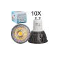 10X GU10 Super Bright Spot Light Bulb Lamp 4W COB LED Bulb 350-400LM Warm White LED spot lamp LED AC240V