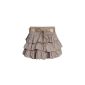 Madonna summer skirt with belt wide waistband 4-1393I-D mud brown (Textiles)