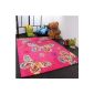 Modern Rug Butterfly butterfly design in pink Top quality, size: 80x150 cm