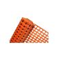 2,4m² security fence in 1.2mx 2m plastic fence construction site fence Plastic mesh 50mmx35mm (orange)