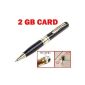 Mini DVR Spy Pen Video camera 1.3 megapixel video 1280x960pixel rechargeable included USB cable and 2GB memory card supplied (Electronics)