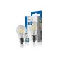 NCC-LED light bulb filament 6-60 W E27 bulb filament 2700K 360 degree A ++, warm white 600429 (household goods)