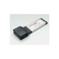 ExpressCard 2x FireWire 400 (IEEE 1394a) Express Card Adapter for Laptop