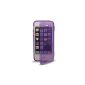 TPU Flip Case translucent violet / purple for Apple iPhone 5 and 5S of AQ Mobile (Electronics)