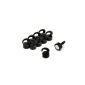 F4MK12BK First4magnets-10 Magnetic Hook Mini Plastic 1 kg of attraction Ø 12 mm x thickness 1 mm x height 20 mm Black 10 Pack (Tools & Accessories)