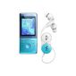 Sony NWZS774BTL Bluetooth MP3 player 8GB incl. Aluminum case blue (Electronics)