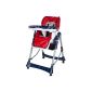 TecTake® Highchair Highchair height adjustable red (Baby Product)