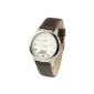 Elegant Men MARQUIS Clock (Junghans clockwork) stainless steel case, genuine leather strap 964.4902 (clock)