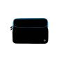 Vangoddy neoprene Shock Resistant Shockproof Pouch Carrying Case Laptop Bag for MacBook Pro / Air 33.8 cm (13.3 inches) (black - blue)
