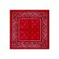 Bandana / scarf with paisley pattern or university in 75 colors 100% cotton (textiles)