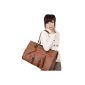 41X12X26cm Hengsong Woman Brown / White / Black PU Leather Vintage Style Shopping / Travel / OL Shoulder Bags / Handbags / Bag Collection