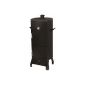 El Fuego® gas grill / -smoker Portland, black, 55x105x45 cm (garden products)