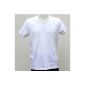 White Basic T-Shirt with V Neck