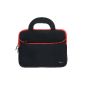 Evecase 8.9 10.1 inch Neoprene Case with handle (291 * 219 * 25mm) - black and red for 8.9 tablet 10.1 inches (Personal Computers)