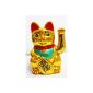 HAAC Winkekatze Fortune cat Lucky Charms COLOR GOLD 16 CM