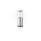 Ad Hoc AS02 Schuhbecks manual spice mill, stainless steel / acrylic, automatic mill closure, ceramic grinder, D: 6 cm, H: 14 cm (household goods)