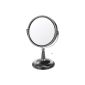 Danielle magnifying mirror on foot x 10 20 cm (black / chrome Pearl) (Health and Beauty)