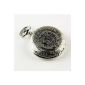 ESS Mens silver pocket watch with chain quartz WP029m (clock)