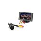 iHarbort 4.3 inches Color Rear View System m.  TFT LCD Monitor + car about embedding mounting reversing camera Automotive CMOS 135 degree + 5m RCA cable + 8 infrared LED for Nachtischt + valid for VW Audi Mercedes Opel Toyota Crysler (reversing camera + 4.3 inch monitor I)