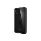 ULTRA HYBRID - SPIGEN SGP CASE [Air Cushion Edge protection] - Cover for Google Nexus 5 -. Cases included screen protector / protector, Transparent Back & Bumper frame in black (Accessories)