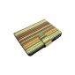 Lente designs - Kindle 4 / Kobo Touch / Kobo globalization smithy stripes fabric - Carrying Case Case