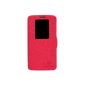 Dolextech fresh PU Leather Case Pouch Mix Series hard case cover for LG G2 D802 100% NILLKIN Protective Case (For LG G2, Red) (Electronics)
