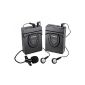 Wireless microphone system 2.4GHz for Polaroid cameras and camcorders.  Includes bee with a microphone clip and a pair of headphones (Camera Photos)