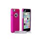 Yousave Accessories AP-GA02-Z093 Hybrid Case for iPhone 5C Hot Pink Chrome (Accessory)