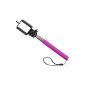 Kitvision Splash Selfie Stick rod Handheld Tripod Extendable Compatible with Kitvision Splash Waterproof Sports Action Camera - Pink (Accessories)