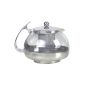 Teapot with tea strainer made of stainless steel / glass 1.2 liters (household goods)