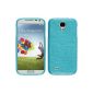 Silicone Case for Samsung Galaxy S4 - brushed blue - Cover PhoneNatic ​​Hard Case (Electronics)
