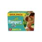Pampers - 81329855 - Baby Dry Diapers - Size 4 - Maxi 7-18 kg - Gigapack x 144 (Health and Beauty)