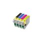 4 Epson Daisy 18 XL ink cartridges compatible for Epson Expression Home XP Series-30-102-202 XP XP XP XP XP XP XP-205-302-305-402-405 printers, a complete set of T1816, there including T1811 1x Black, 1x T1812 Cyan, Magenta T1813 1x, 1x yellow T1814 (Office Supplies)