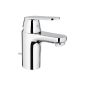Grohe Euro Smart Cosmopolitan single lever basin mixer, low spout, pop-up waste (tool)