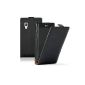 Black Ultra Slim Leather Case Cover for LG Optimus L5 II (E460) - Flip Case Pouch Cover + 2 Screen Protector Films (Electronics)